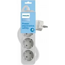 Philips Regleta con interruptor CHP2134W 12 tomas de corriente cable 1.5m blanco